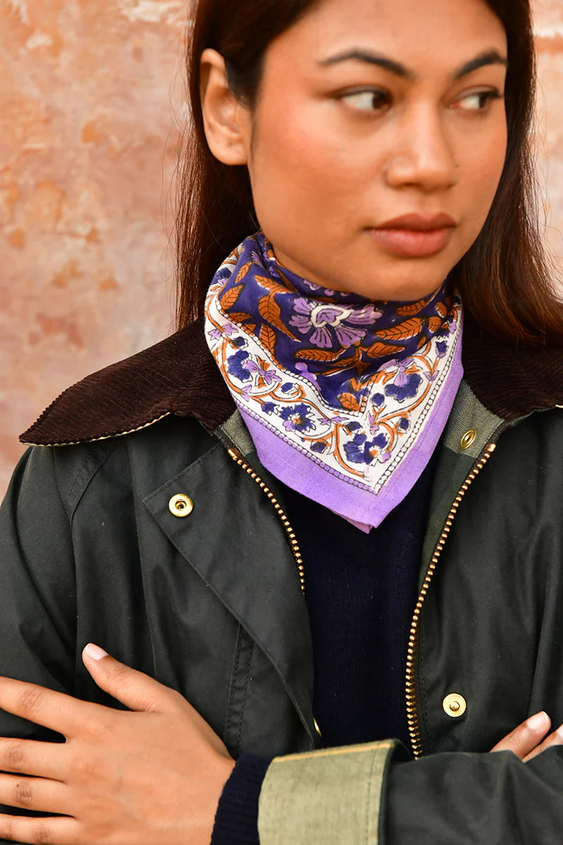 Petit foulard N°115 Nuit - Byzantine - Margothe