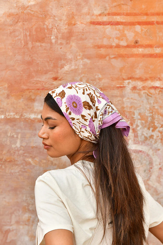 Petit foulard Ani lilas - Byzantine