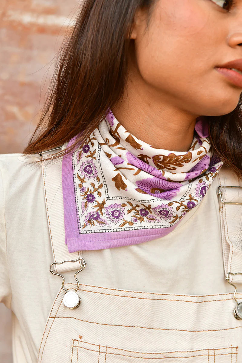 Petit foulard Ani lilas - Byzantine