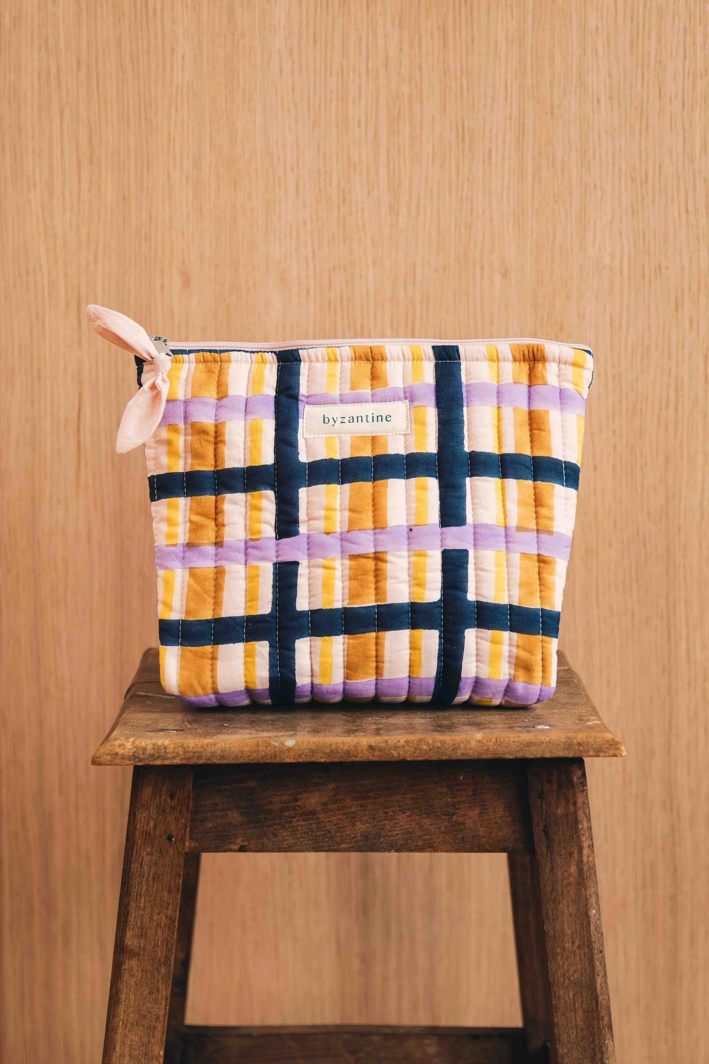 Grande Trousse Beauté - Checks n°2 - Byzantine - Margothe
