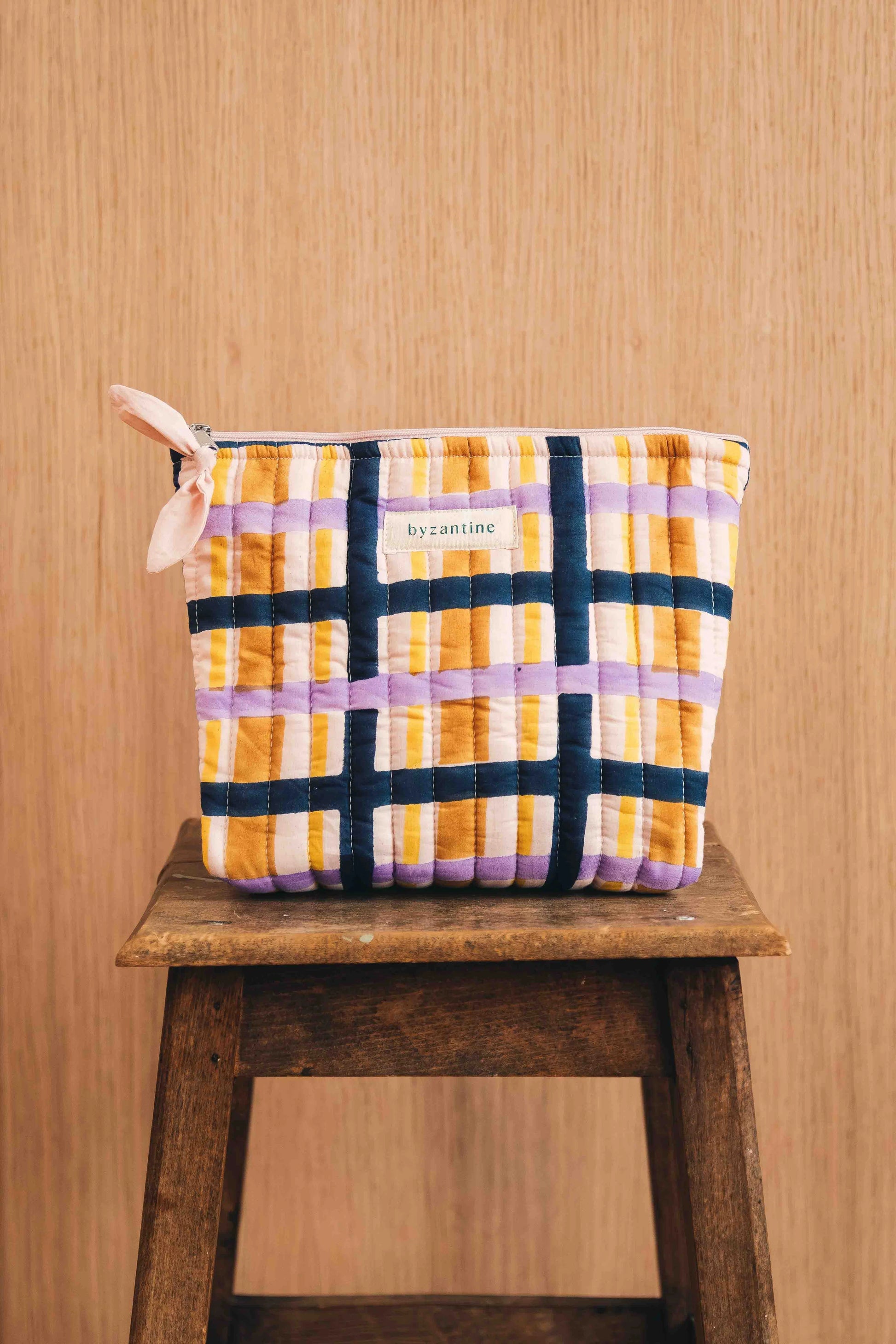 Grande Trousse Beauté - Checks n°2 - Byzantine - Margothe