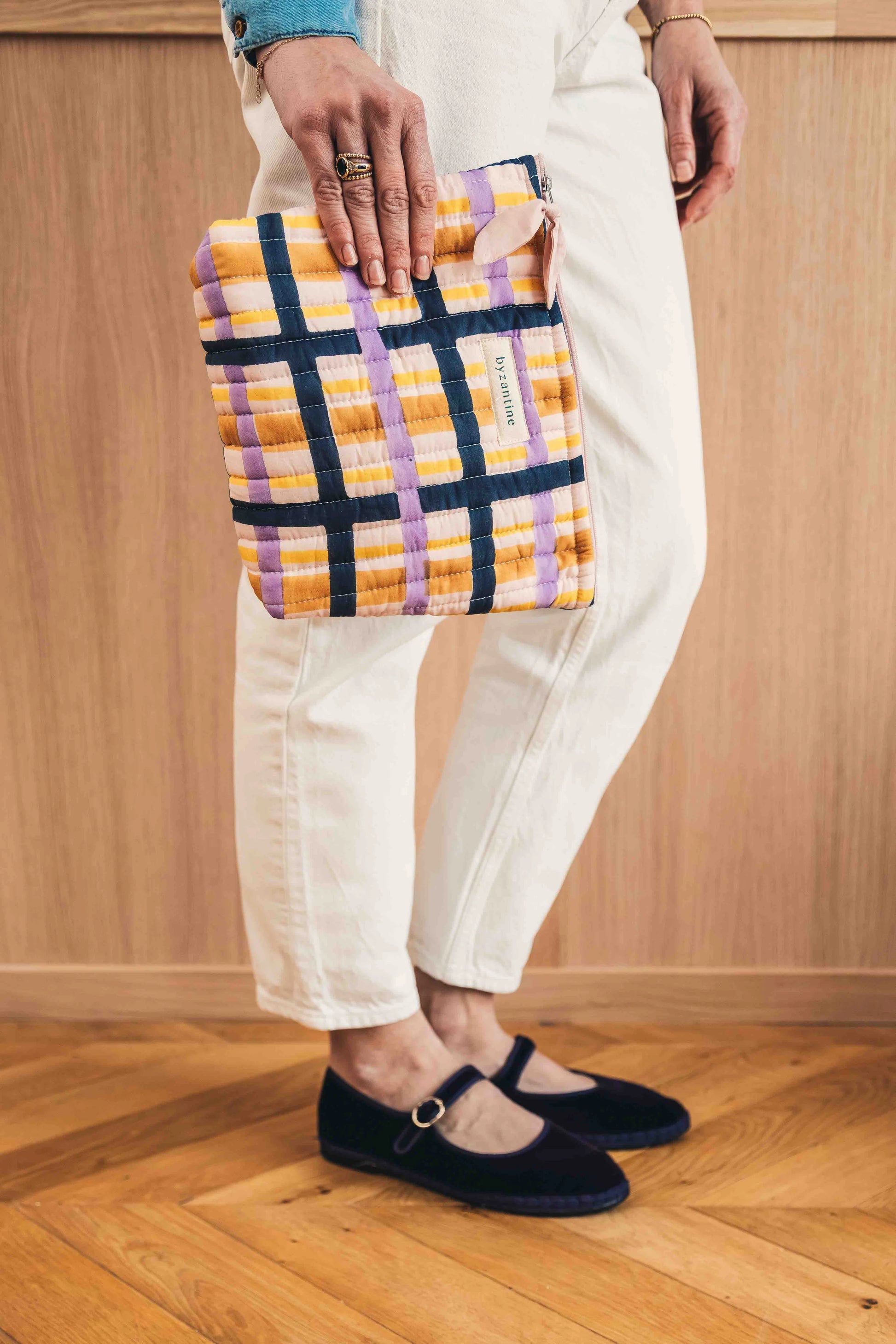 Grande Trousse Beauté - Checks n°2 - Byzantine - Margothe