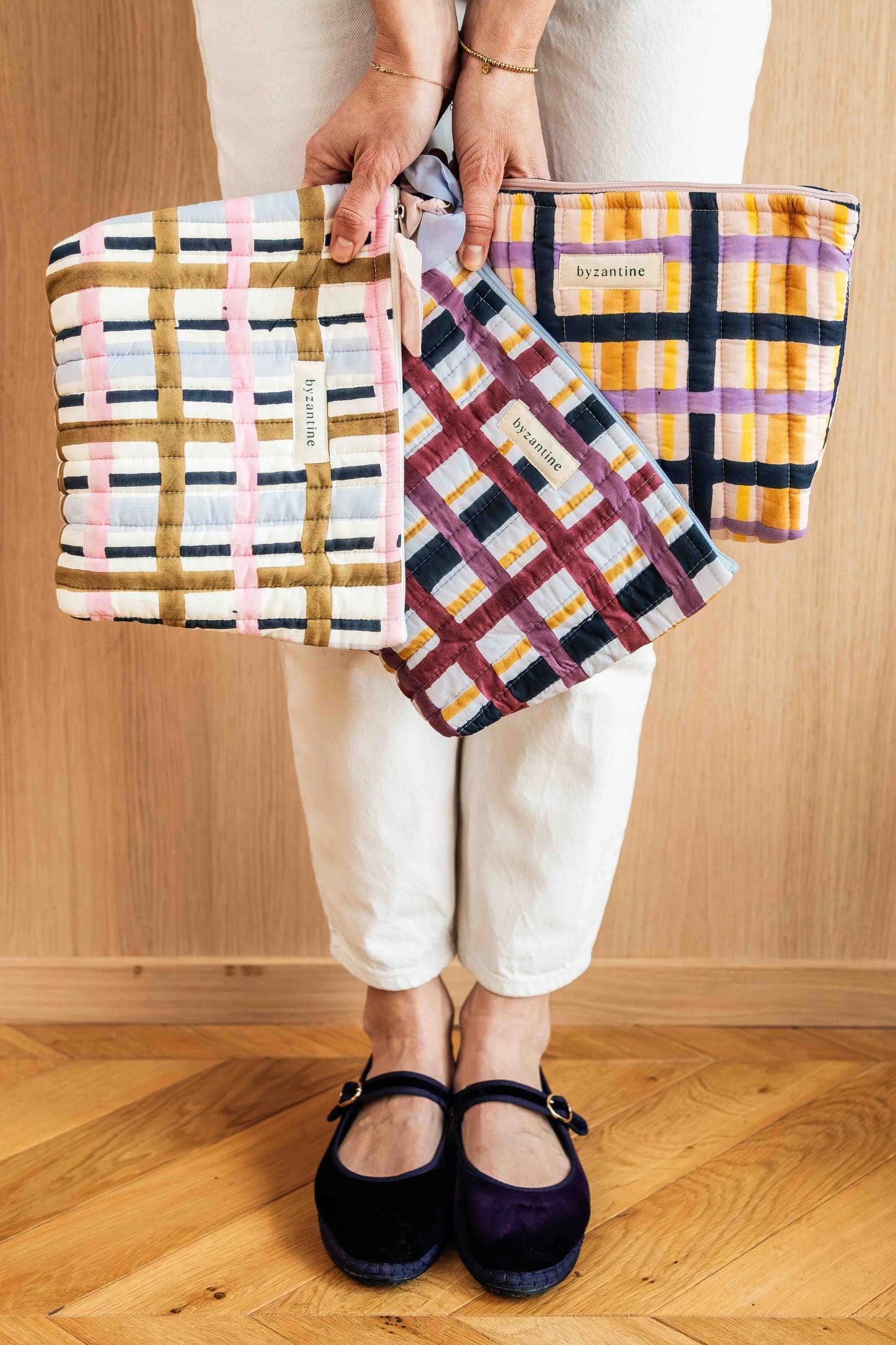 Grande Trousse Beauté - Checks n°2 - Byzantine - Margothe