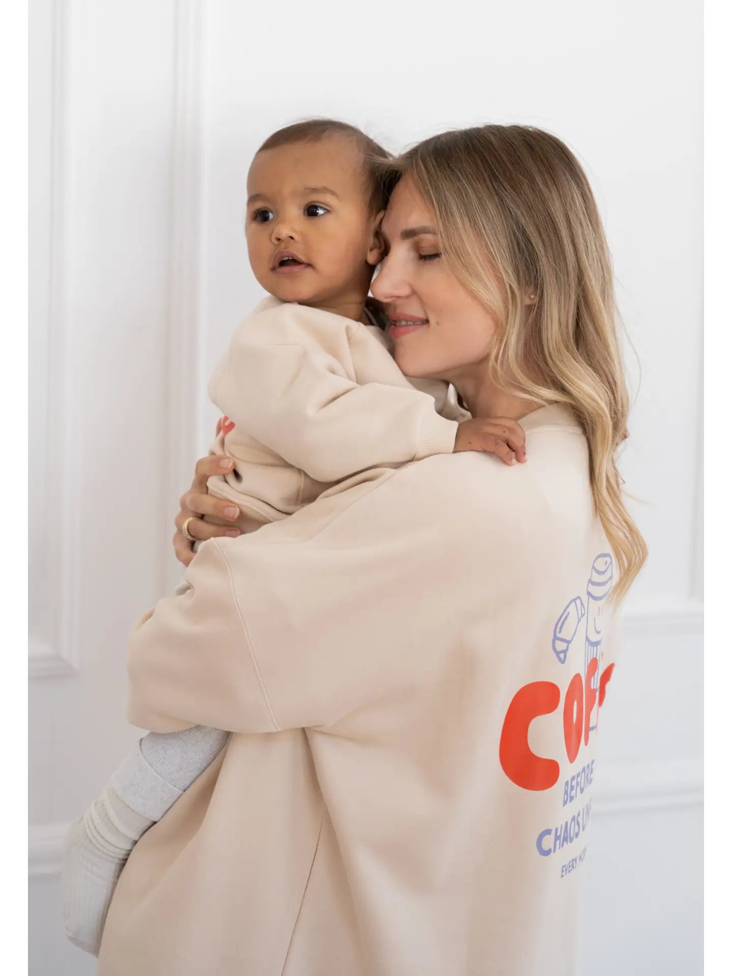 Sweat Coffee before chaos beige (adulte)