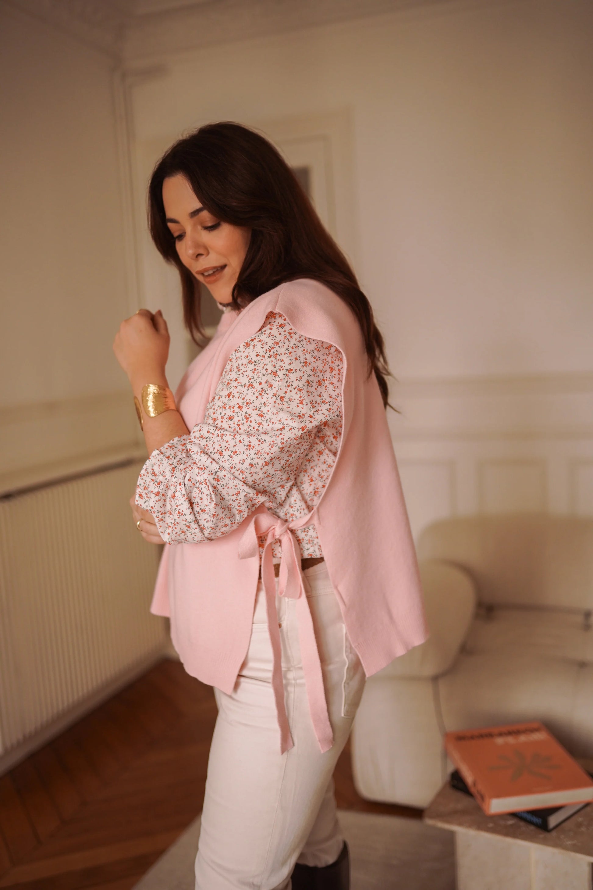 Pull Aliénor rose - Curvy - Margothe