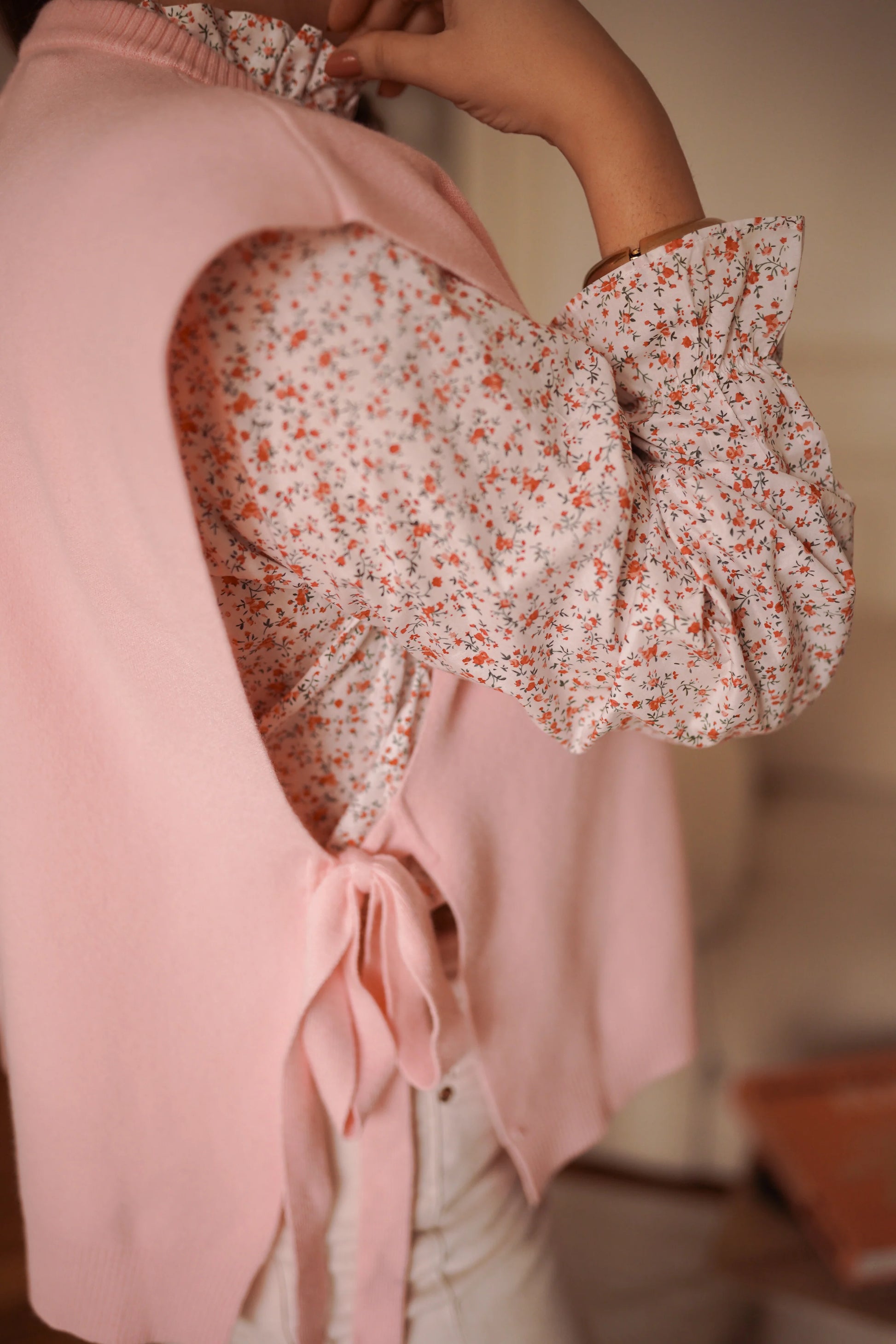Pull Aliénor rose - Curvy - Margothe