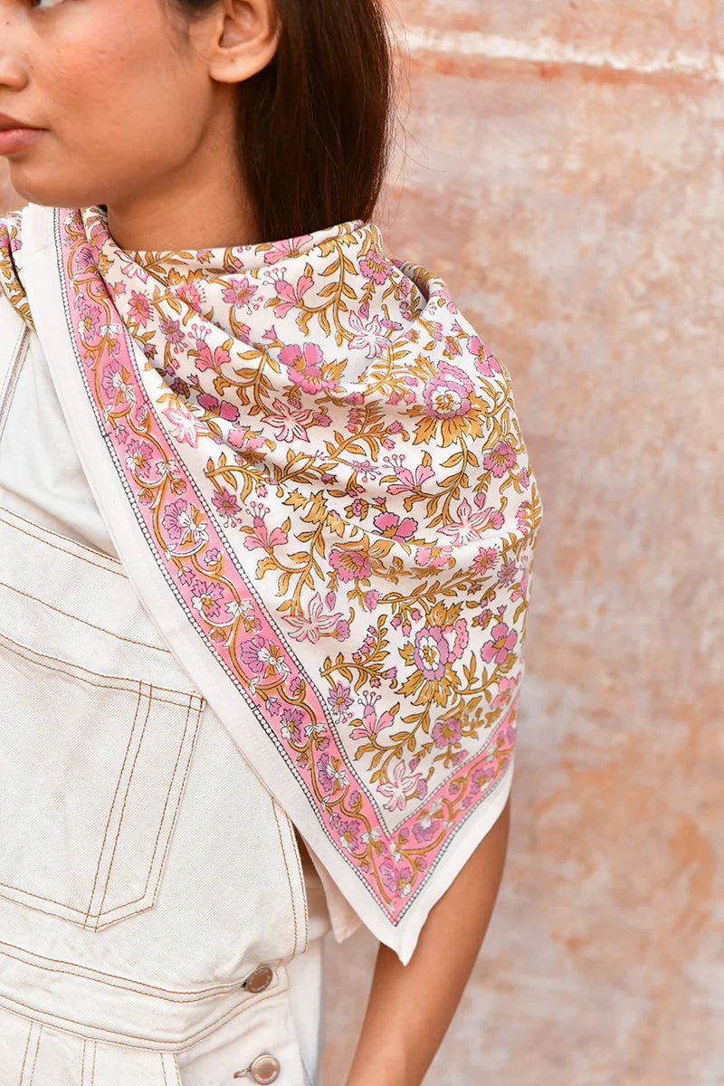 Grand Foulard Calypso ecru - Byzantine - Margothe