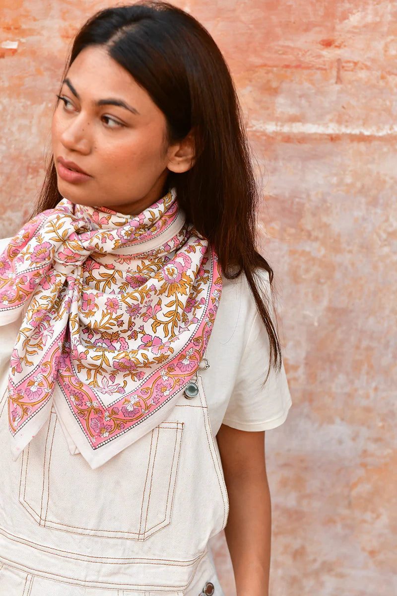 Grand Foulard Calypso ecru - Byzantine - Margothe