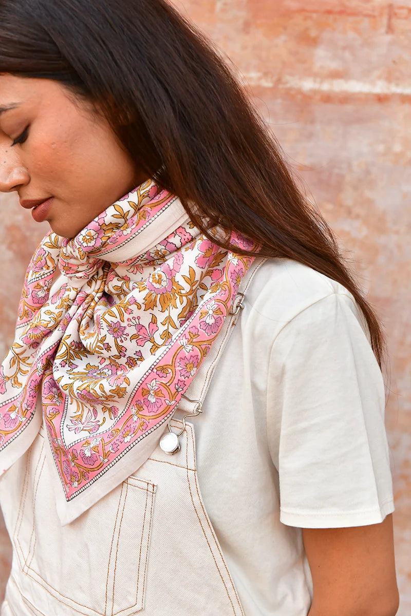 Grand Foulard Calypso ecru - Byzantine - Margothe