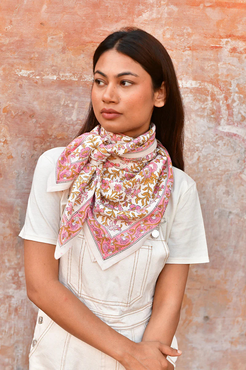 Grand Foulard Calypso ecru - Byzantine - Margothe