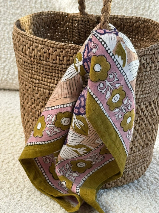 Petit foulard PÉNÉLOPE Myrtille - Byzantine