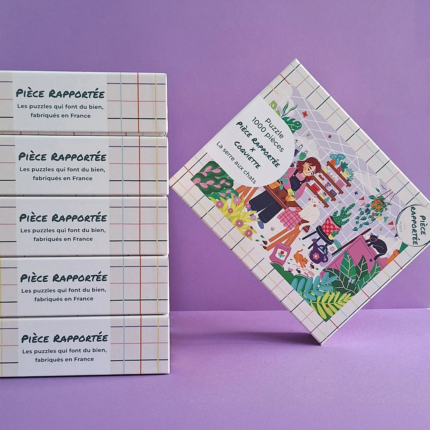 Puzzle 1000 pièces - La serre aux chats - Margothe