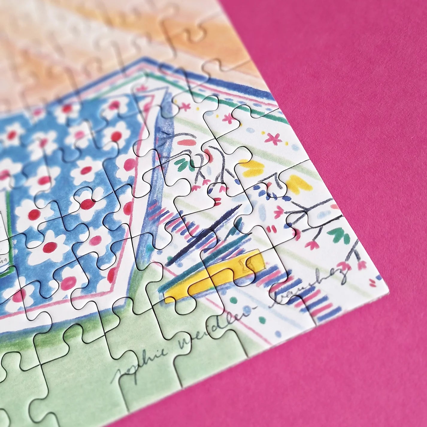 Puzzle 500 pièces - Par la fenêtre, la mer - Margothe