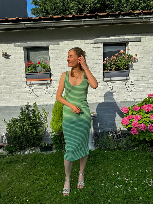 Robe Felicia verte - Margothe
