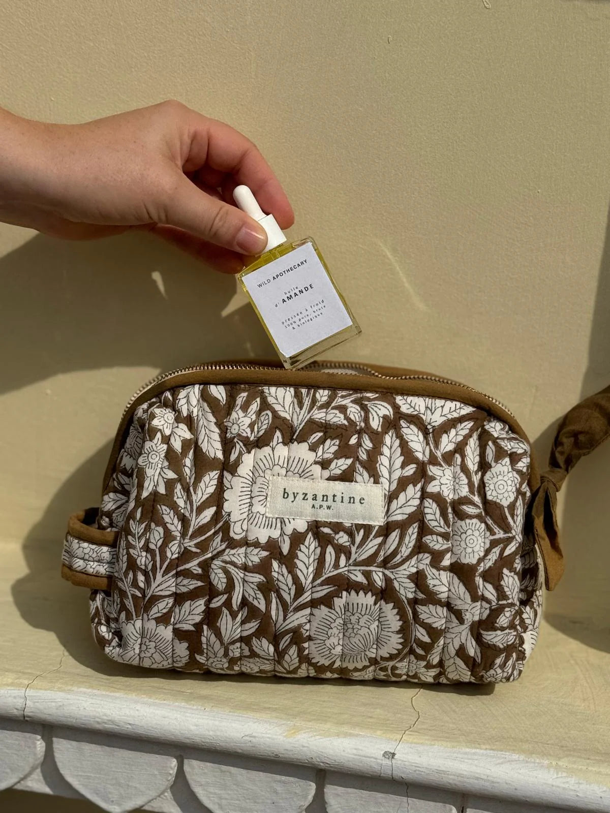 Petite trousse de toilette Antioche Kaki - Byzantine - Margothe