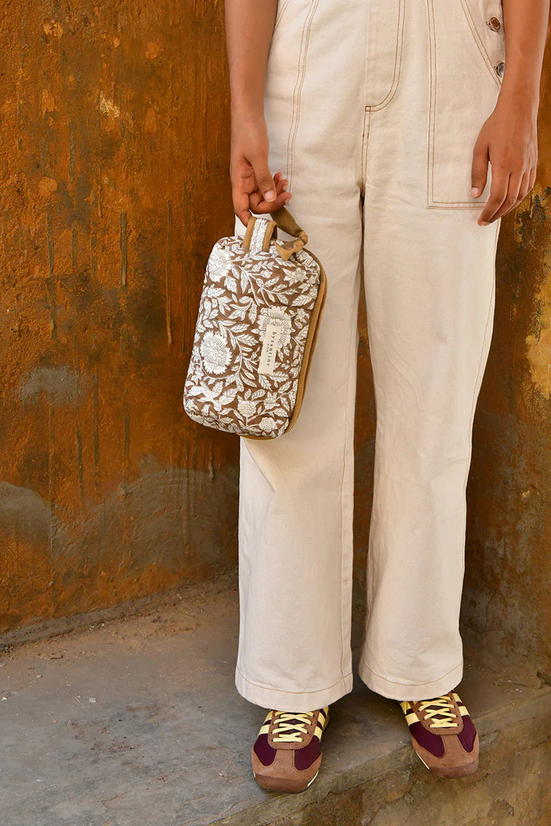 Petite trousse de toilette Antioche Kaki - Byzantine - Margothe