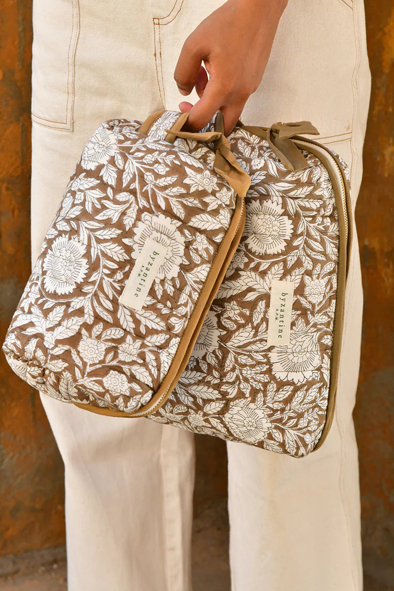 Petite trousse de toilette Antioche Kaki - Byzantine - Margothe